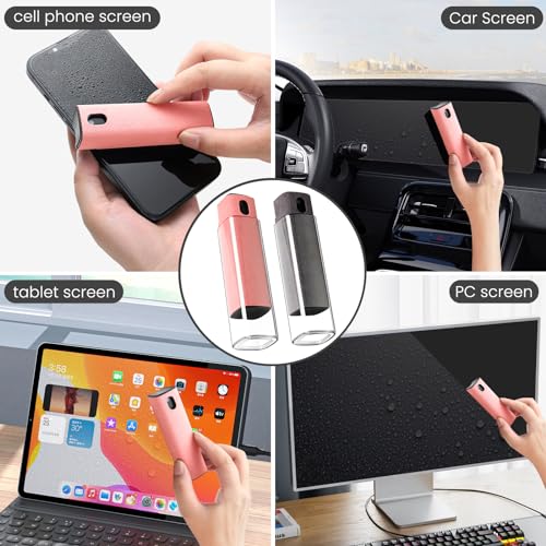CUIUD Screen Cleaner Kit, Two in One Screen Cleaner Spray and Wipe, Touchscreen Mist Cleaner Spray Bottle for Phone/Laptop/Tablet/TV/Monitor/Car Screens(Grey) - color: Grey