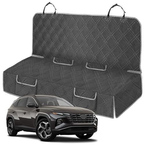 Dog Car Seat Cover Compatible with Hyundai Tucson 2010-2025, Waterproof Pet Bench Seat Cover for Back Seat, 600D Heavy Duty Scratch Proof Nonslip Truck Seat Covers for Dogs - size: 2010-2025 Tucson