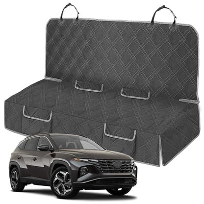 Dog Car Seat Cover Compatible with Hyundai Tucson 2010-2025, Waterproof Pet Bench Seat Cover for Back Seat, 600D Heavy Duty Scratch Proof Nonslip Truck Seat Covers for Dogs - size: 2010-2025 Tucson