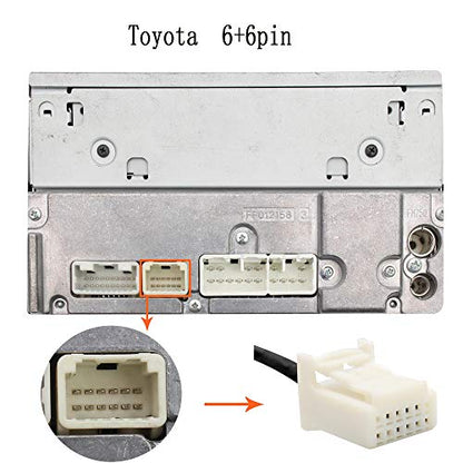 Car Audio Input Adapter, USB AUX CD Changer for Toyota Corolla 2005-2011, Camry 2006-2011, Auris 2007-2011, Avensis 2003-2011, Tacoma 2005-2011 - style: USB&AUX