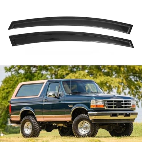 IG Window Visors Fit for 1980-1996 Ford Bronco, Out-Channel Rain Guards Vent Wind Deflectors 2PC, Truck Accessories for 1980-1996 Ford F150 F250 F350, 1997 Ford F250 HD - size: 1980-1996 Bronco/F150/F250/F350