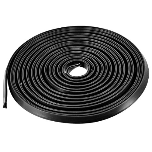 uxcell Edge Trim U Seal Extrusion, Silicone Black U Channel Edge Protector Sheet Fits 0.1-1.5mm Edge 3Meters/9.84Ft Length - size: 3000mmx3mmx6mm