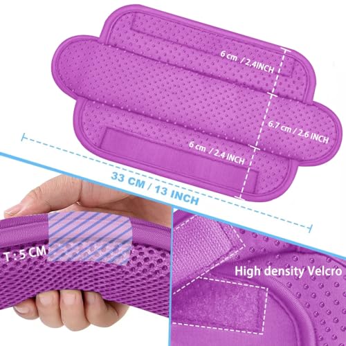 ZINZ 2-Pack Universal Shoulder Pad with Ultra Thick Cushion for Bag Luggage Bag Crossbody, Plus Long & Anti-Slip & Breathable,Purple - color: Purple