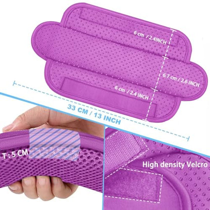 ZINZ 2-Pack Universal Shoulder Pad with Ultra Thick Cushion for Bag Luggage Bag Crossbody, Plus Long & Anti-Slip & Breathable,Purple - color: Purple