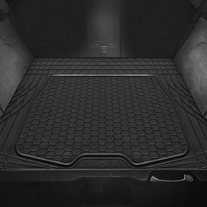 FH Group ClimaProof Universal Cargo Mat – All-Weather, Trimmable Trunk Mat (55" W x 31.5" D) – Fits Most Cars, SUVs & Trucks – Black - color: Black, style: CARGO MAT