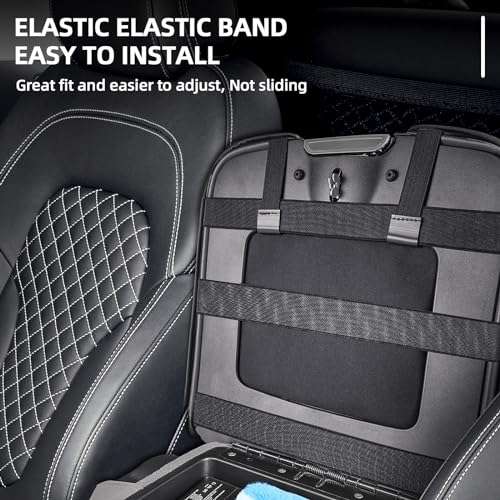Center Console Cover Compatible with 2013-2018 Dodge Ram 1500 & 2013-2024 Ram 2500/3500/1500 Classic Model for Jump Seat Console, Comfortable Leather Middle Console Cover Lid with Pocket - style: A: Jump Seat Console 2013-2018 Ram Black Leather（with 2 Fro
