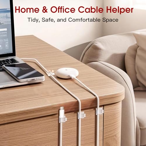 Latoxcaa 120PCS Heavy-Duty Adhesive Cable Clips, Clear Traceless Cord Organizer & Wire Holders for Wall, Desk, Car, LED Strips and Outdoor Lights (Small) - size: 120 small