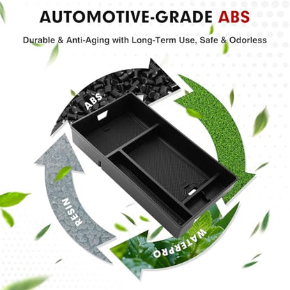 Autorder Center Console Organizer for 2022 2023 2024 2025 Lexus NX NX 250/NX 350/NX 350h 450h+ Accessories Armrest Storage Box Secondary Insert Tray with Anti-Slip Mat - size: 2022-2026 Lexus NX 250/350/350h/450h+