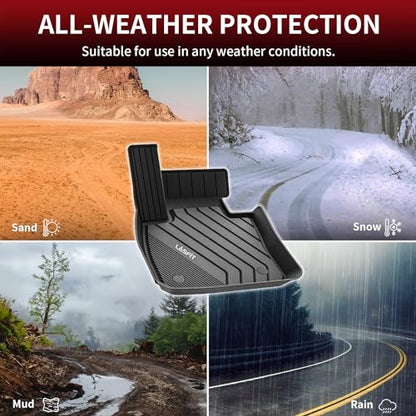 LASFIT Floor Mats Fit for BMW X2 2018-2023/ BMW X1 2016-2022 M35i, sDrive28i, xDrive28i, Custom Fit TPE All Weather Waterproof Floor Liners Front & Rear Rows Car Liners, Black - size: 1) X2 2018-2023 | X1 2016-2022 | Floor Mats