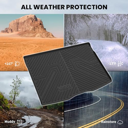 LASFIT Cargo Mat for Jeep Renegade 2015-2023 Upper Position, All Weather TPE Custom Fit Trunk Mat Cargo Liner Trunk Liner, Black - style: Renegade 2015-2023 Cargo Mat
