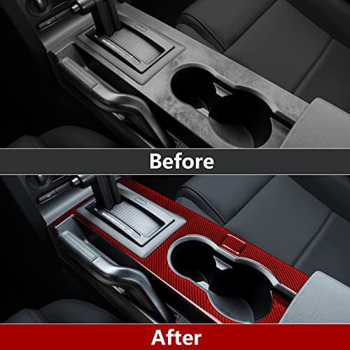 Car Gear Shift Box Panel Sticker Carbon Fiber Decal for Ford Mustang GT Shelby 2005 2006 2007 2008 2009 S197 Accessories - color: Gear Shift