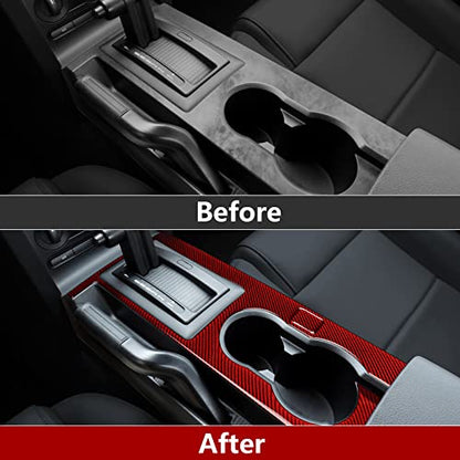 Car Gear Shift Box Panel Sticker Carbon Fiber Decal for Ford Mustang GT Shelby 2005 2006 2007 2008 2009 S197 Accessories - color: Gear Shift