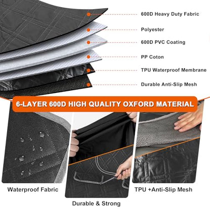 Dog Car Seat Cover Compatible with 2021-2025 Ford Bronco Sport, Waterproof Pet Bench Seat Cover for Back Seat, 600D Heavy Duty Scratch Proof Nonslip Truck Seat Covers for Dogs - size: 2021-2025 Bronco Sport