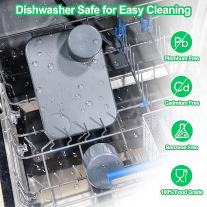 (2 Pack) Car Seat Tray for Kids Travel, Carseat Tray for Food Toddler, Car Seat Table Tray, Car Seat Cup Holder Snack Tray for Graco, Evenflo, Chicco, Rotatable Removable Road Trip Essentials-Gray - color: Glossy Gray-2 Pack