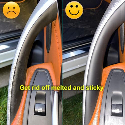 Interior Door Panel Pull Handle Covers Compatible with BMW 3 Series 4 Series 320i 328i 330i 335i 428i 435i F30 F31 F32 F36 Driver Side Passenger Side Grab Cover (Snap-on) Black
