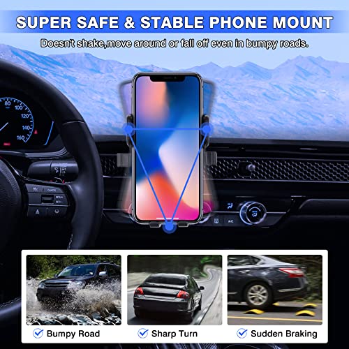 Karltys Car Phone Holder, Air Vent Dash Car Phone Mount Thick Case Friendly, Hands Free Phone Holder for Honda Civic 2022-2025 2026 11th Gen. Interior Accessories - size: 2022-2026 Civic Phone Holder