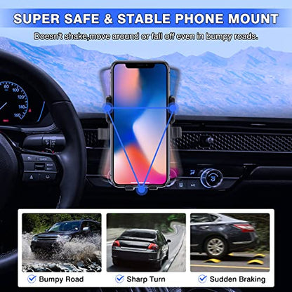 Karltys Car Phone Holder, Air Vent Dash Car Phone Mount Thick Case Friendly, Hands Free Phone Holder for Honda Civic 2022-2025 2026 11th Gen. Interior Accessories - size: 2022-2026 Civic Phone Holder
