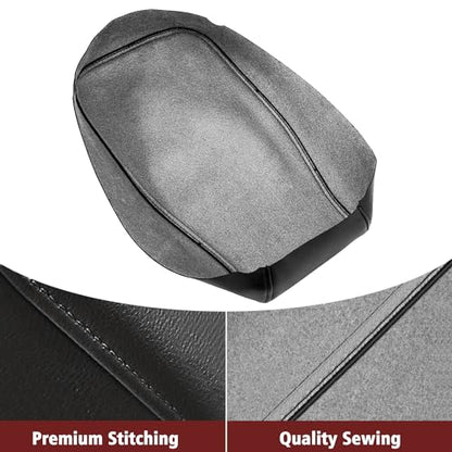 KBH Center Console Armrest Cover Replacement for Toyota Avalon 2013 2014 2015 2016 2017 2018, Vinyl Leather, Car Arm Rest Lid Skin Upholstery, Anti-Scratch, Black (Without Lid) - color: Black, size: Center Console Cover Replacement