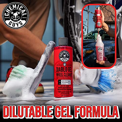 Chemical Guys CLD_997 Diablo Gel Oxygen Infused Foam Wheel and Rim Cleaner, Concentrated (Safe on All Wheel & Rim Finishes), for Cars, Trucks, SUVs, Motorcycles, RVs & More 128 fl oz (1 Gallon) - style: Diablo Gel 128 oz