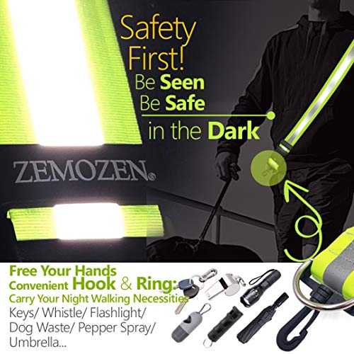 Reflective Sash for Walking at Night | High Visibility Reflectors Running Gear Women Safety Items Replaces Reflective running vest | Perfect for Dog Walking, Night Running & Cycling