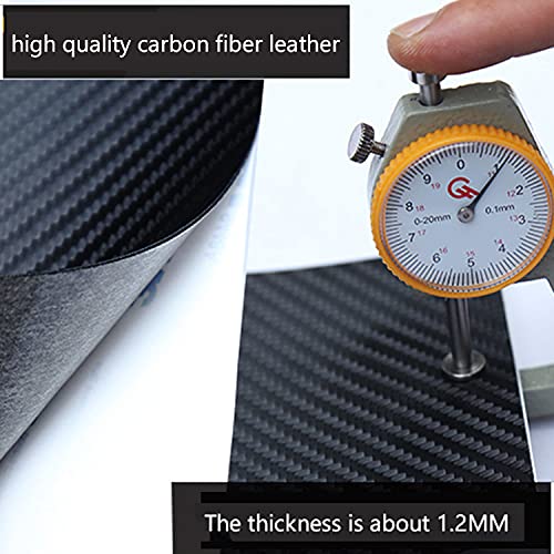 MAXDOOL 4Pcs Car Door Sill Protector Reflective 4D Carbon Fiber Sticker - color: white