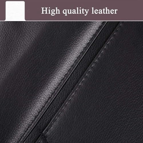 2 Pack PU Leather Premium Car SeatBack Organizer Travel Accessories Kick mats Back seat Protector and Cup Holder Holder Universal Use Seat Covers (23×17.1 in) - size: 23×17.1 in