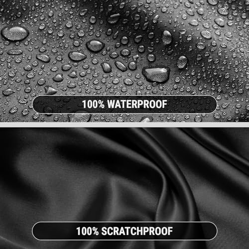 iCarCover Premium Heavy Duty Car Cover - Waterproof All Weather Rain Snow UV Protection, 3-Series, M3, Mustang, Genesis Coupe, G35 G37 Coupe, 3000GT, Size C13 (See Size Chart), Stripe - Black/Gray - color: Sedan & Coupe - Black/Gray, size: C13 for Sedan &