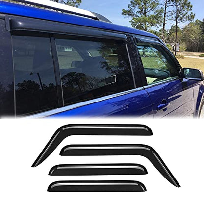 94079 Sunproof Waterproof Side Window Wind Deflector, 4pcs Protective Replacements Rain Guards Set, Window Visor fit for FORD FLEX 2009-2019 - size: 94079