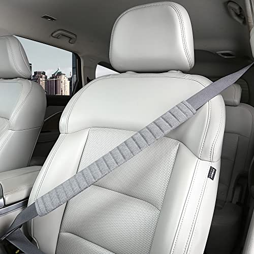 HighnessHwoo Car Seatbelt Covers Cushion Shoulder Pads Protector Sleeve for Adults, Auto Extra Long Seat Belt Strap Cover Decorations for Women, Kids, Honda, Trucks Accessories, 1pc, 19.5in, Gray - color: Gray, size: 19.5in - 1pc
