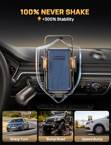 CD Slot Phone Mount, Upgraded Car Phone Holder [Thick Cases Friendly], 360° Adjustable Universal Phone Mount for Car CD Slot Mount for iPhone & Android Cell Phones (Blue) - color: Blue