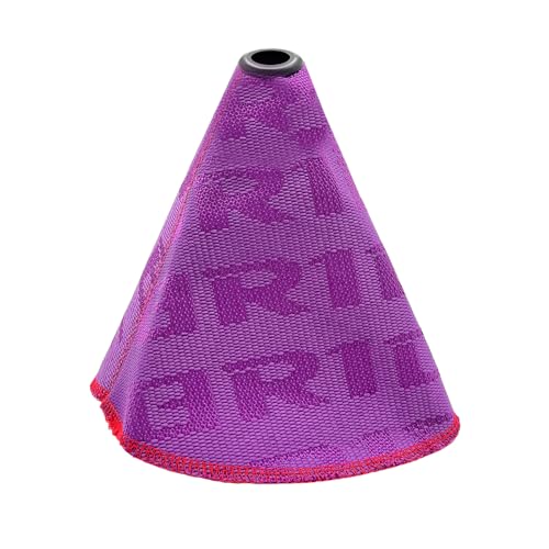 Car Shift Knob Dust Cover, Shift Boot Cover, Hyper Fabric Manual/Automatic Shifter Shift Boot Cover, Gear Shift Knob Cover for Protection & Decor, Universal Car Accessories (Purple) - color: Purple