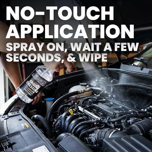 LANE'S Engine Dressing | Professional Engine Bay Cleaner and Protector Shine | Prevents Rubber Hoses Fading and Cracking | Easy to Use, Dust Resistant Degreaser & Detail Spray | 1 Gallon, 2 Pk - size: 128 Fl Oz (Pack of 2)