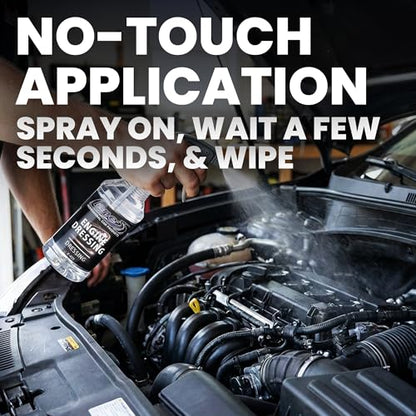 LANE'S Engine Dressing | Professional Engine Bay Cleaner and Protector Shine | Prevents Rubber Hoses Fading and Cracking | Easy to Use, Dust Resistant Degreaser & Detail Spray | 1 Gallon, 2 Pk - size: 128 Fl Oz (Pack of 2)