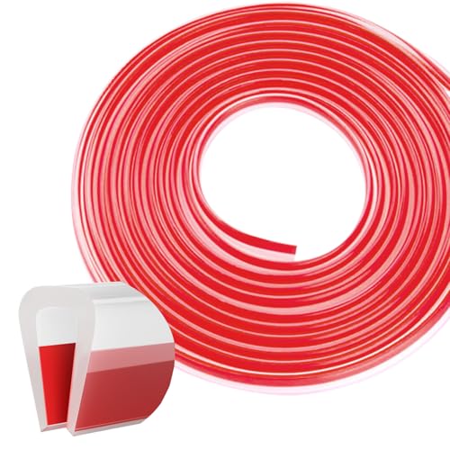 Silicone Edge Trim Self-Adhesive U Channel Silicone Edge Trim Edge Protector for Sheet Metal (Clear, Fit 1/8" - L 10') - color: Clear, size: Fit 1/8" - L 10'