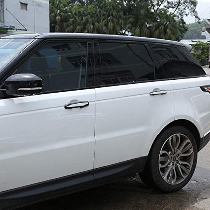 For Jaguar XE XF F-Pace E-Pace X761 Car ABS Carbon Fiber Style Exterior Door Handle Cover Trim For Land Rover Range Rover Sport Vogue Evoque Discovery Sport Discovery 5