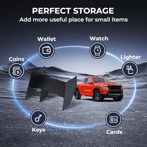 Glove Box Organizer Compatible with Nissan Frontier 2026 2025 2024 2023 2022, Interior Accessories Glove Box Compartment Insert Storage Dividers for 2022-2026 Frontier, Black - style: 13) Fits for Nissan Frontier 2022-2026