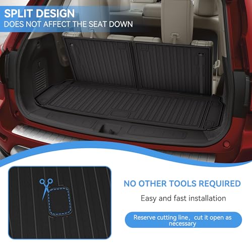 Cargo Mat & Backerst Mat Compatible with 2013-2020 Nissan Pathfinder/2013 Infiniti JX35/2014-2020 Infiniti QX60 - Cargo Liner Trunk Mat All Weather TPE Pathfinder 2020 Accessories - style: 10) for Nissan Pathfinder 2013-2020 Cargo Liner & Seat Back Mat