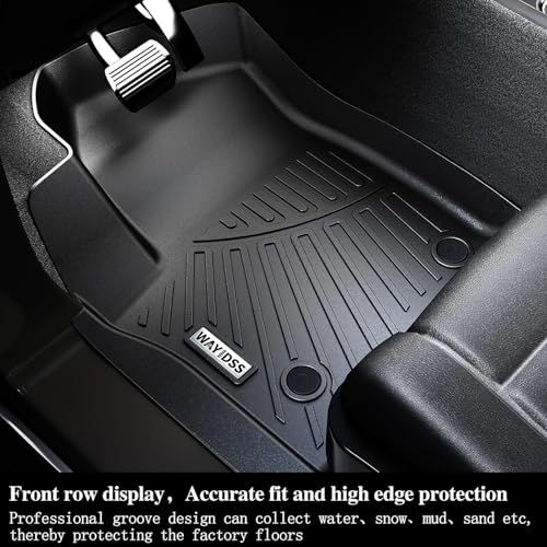 Floor Mats for 2022 2023 2024 2025 2026 KIA Carnival 8 Seats (Non Hybrid) with Trunk Mat & Backrest Mat TPE All Weather Protection Car Floor Liners with Cargo Liners Covering The Backrest - size: For 2022-2026 Carnival full set mat 8seat
