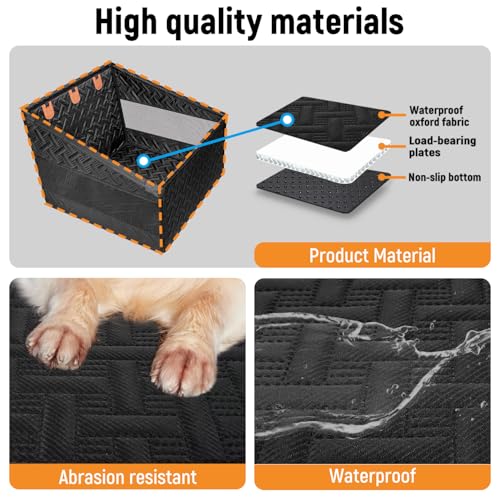 YJGF Large Dog Car Seat Large Size Dog,Pet Car Seat Cover for Back Seat Extende,Pet Booster