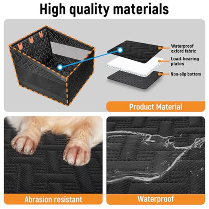 YJGF Large Dog Car Seat Large Size Dog,Pet Car Seat Cover for Back Seat Extende,Pet Booster