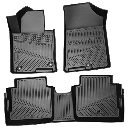 All Weather Floor Mats Compatible with 2015-2019 Hyundai Sonata, 3D TPE Rubber Full Cover Protection Car Mats Full Set Liners Black (2015-2019 Sonata) - color: 2015-2019 Sonata