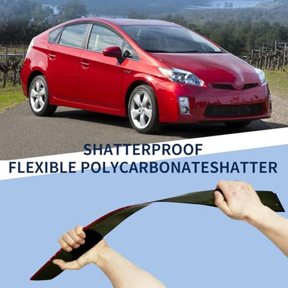 4PCS Rain Guards Fit for 2010-2015 Toyota Prius Excludes Prius V & Prius C, Tape on Side Window Visor Deflector, Dark Smoke Vent Shade Shield, 2010 2011 2012 2013 2014 2015 - size: For 2010-2015 Prius