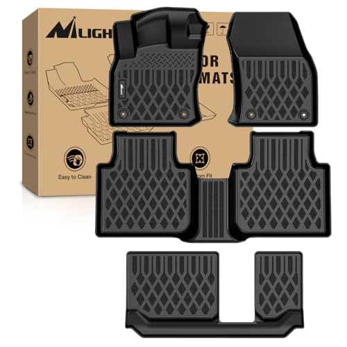 Nilight TPE Floor Mats for Volkswagen Tiguan 7 Seats 2018 2019 2020 2021 2022 2023 2024 All Weather Custom Fit Heavy Duty Floor Liners - color: 2018-2024 Volkswagen Tiguan 7 Seats