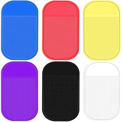 Blulu 6 Pieces Diamond Art Painting Accessories Anti-Slip Tools Sticky Mat Diamond Painting Trays Sticky Gel Pad Universal Mount Holder 5.6 x 3.3 Inch for Adults Art Supplies (Dark Color Style) - color: Dark