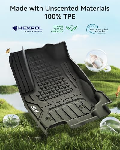 3W Floor Mats Fit for Toyota 4 Runner Fuel 2025 2026 5 Seats(Not for Hybrid EV & i-Force Max), TPE All Weather Custom Fit Floor Liner & 2nd Row Under Seat Mat for SR5/TRD/Limited 6th gen 4Runner - style: 6. 4Runner Gas 5Seat|25-26|Floor Mats