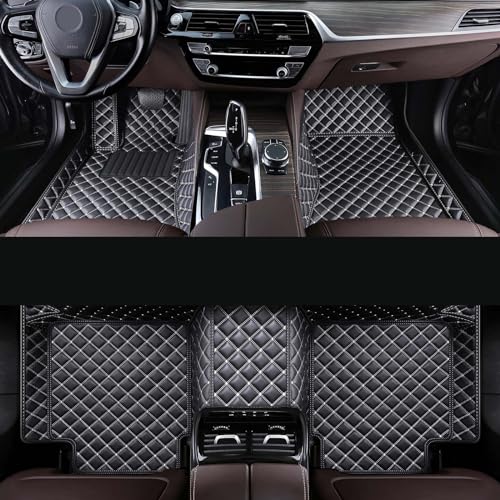 Car Floor mat is Compatible with 99% Models, All-Weather car Floor mat Completely Protects The Interior of The Vehicle, and Provides Vehicle Information to Complete Customization. (Black Rice=) - color: Black rice=