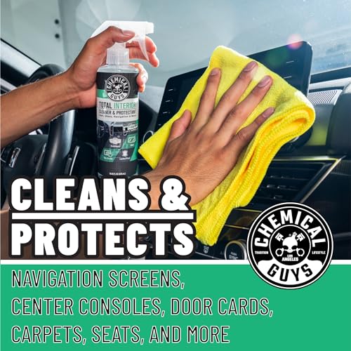Chemical Guys SPI2341602 Total Interior Cleaner and Protectant, New Car Smell, (Safe for Cars, Trucks, SUVs, Jeeps, RVs & More) 2-16 fl oz - size: 16 Fl Oz (Pack of 1), style: New Car - 2 Pack