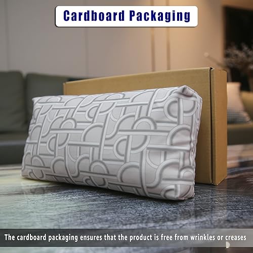 Non-Slip Head Pillow for Recliners - Neck Support Cushion with Velvet Cover for Pain Relief at Home, Office and Travel (Light Geometry) - color: Light Geometry