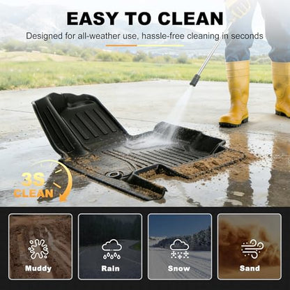 Floor Mats and Cargo Liner Compatible with 2020-2026 Mercedes Benz GLE 350 GLE 450 AMG GLE 53/43 / 63 S (5 Seats, Not for Coupe) : AOMSAZTO Custom Fit All Weather Car Mat Trunk Liner - 1st & 2nd Row - style: 3) for Mercedes Benz GLE | 2020-2026 | Floor+Ca