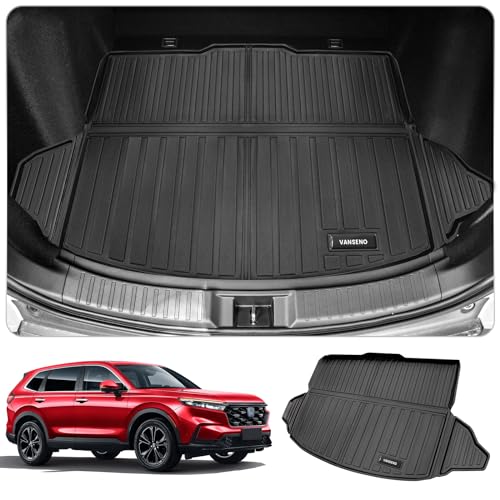 Vanseno Compatible for 2023 2024 2025 2026 Honda CRV Cargo Liner Cargo Mat Trunk Mat (Cargo Tray in Lowest Position) for Honda CRV 2023-2025 2026 Accessories Non Hybrid (Fit Lower Deck,Trunk Mat) - color: Fit 2023-2026 CRV cargo mat